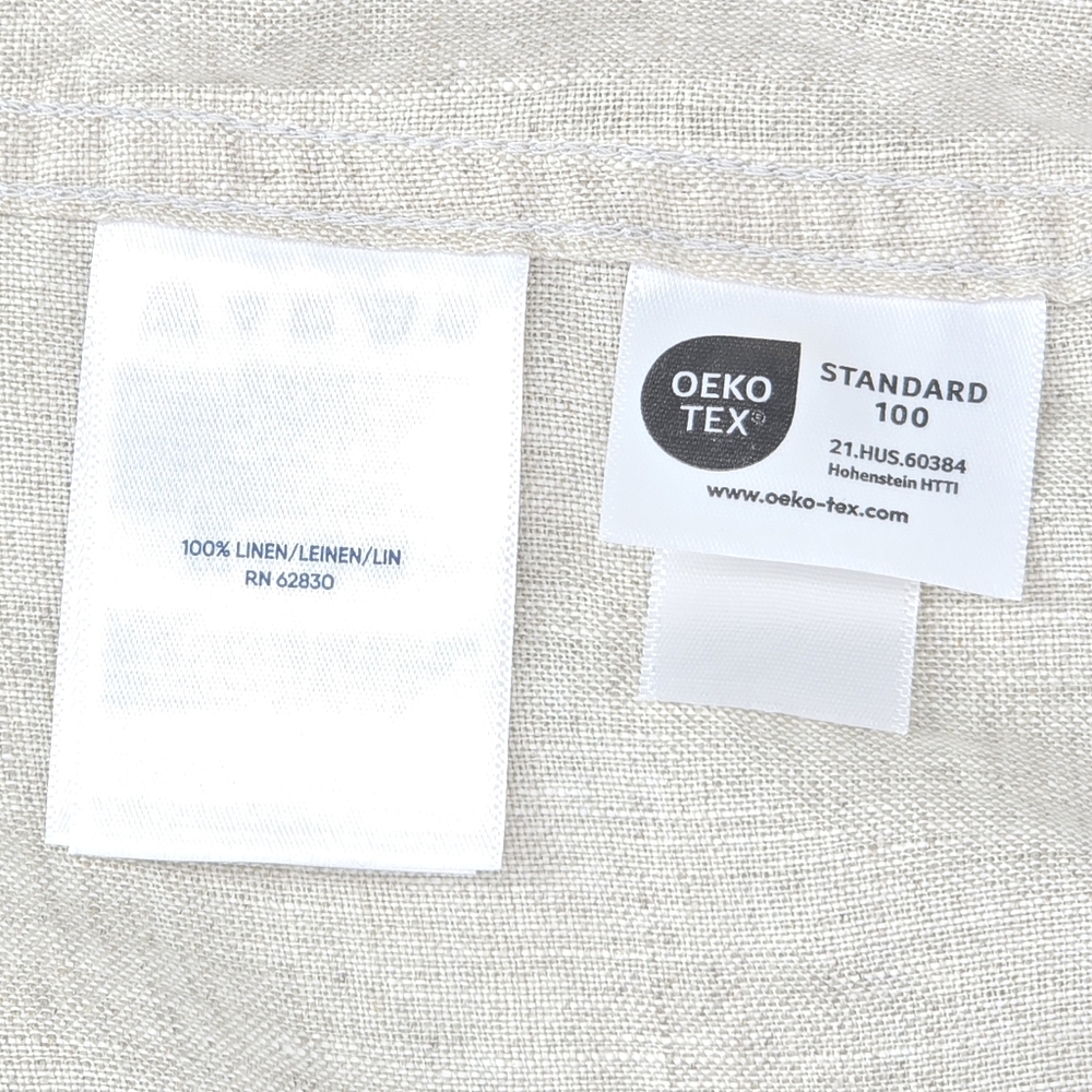 Lands’ End 100% Linen Button Front Long Sleeve Shirt Natural Women's Size S - Picture 6 of 9
